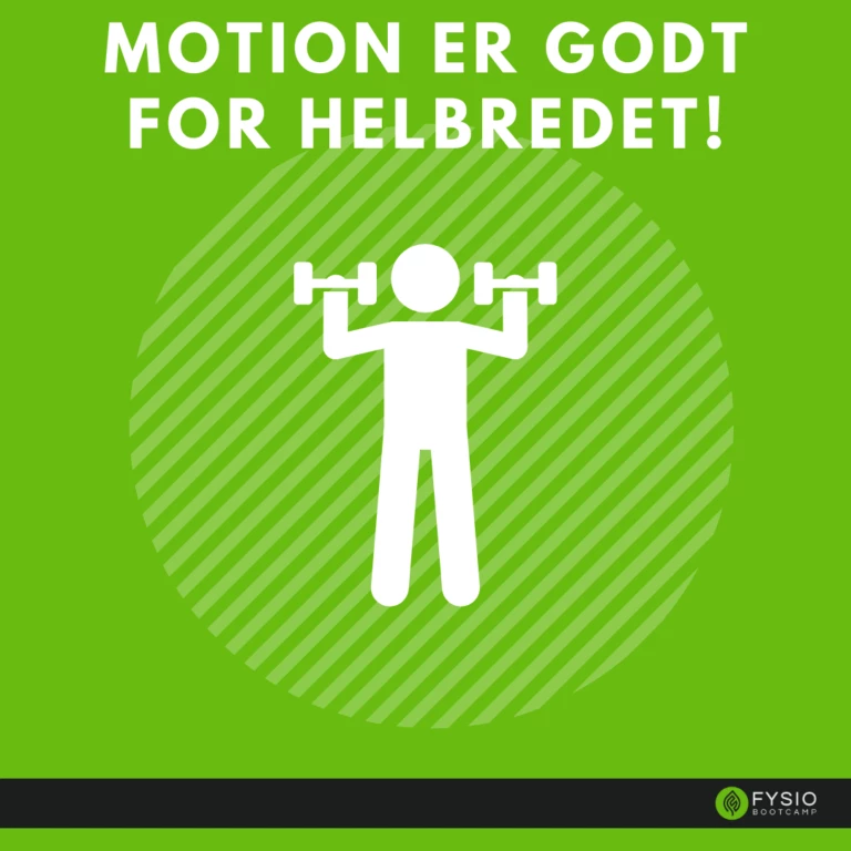 Motion er godt for dit helbred
